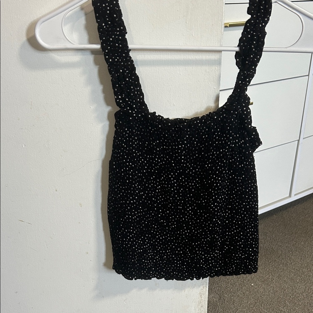 Black and white tank top